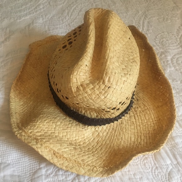 J HATS Accessories - ❤️ SEAGRASS STRAW RAFFIA HAT SCARECROW COWGIRL COWBOY NEW